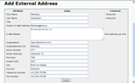 Kolab externes Adressbuch